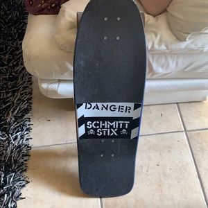SchmittStix Danger Black 10 x 30 Old Sc Skateboard